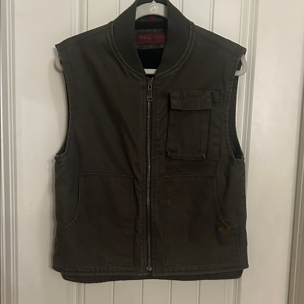 Real Ranch Olive green rugged Work Vest